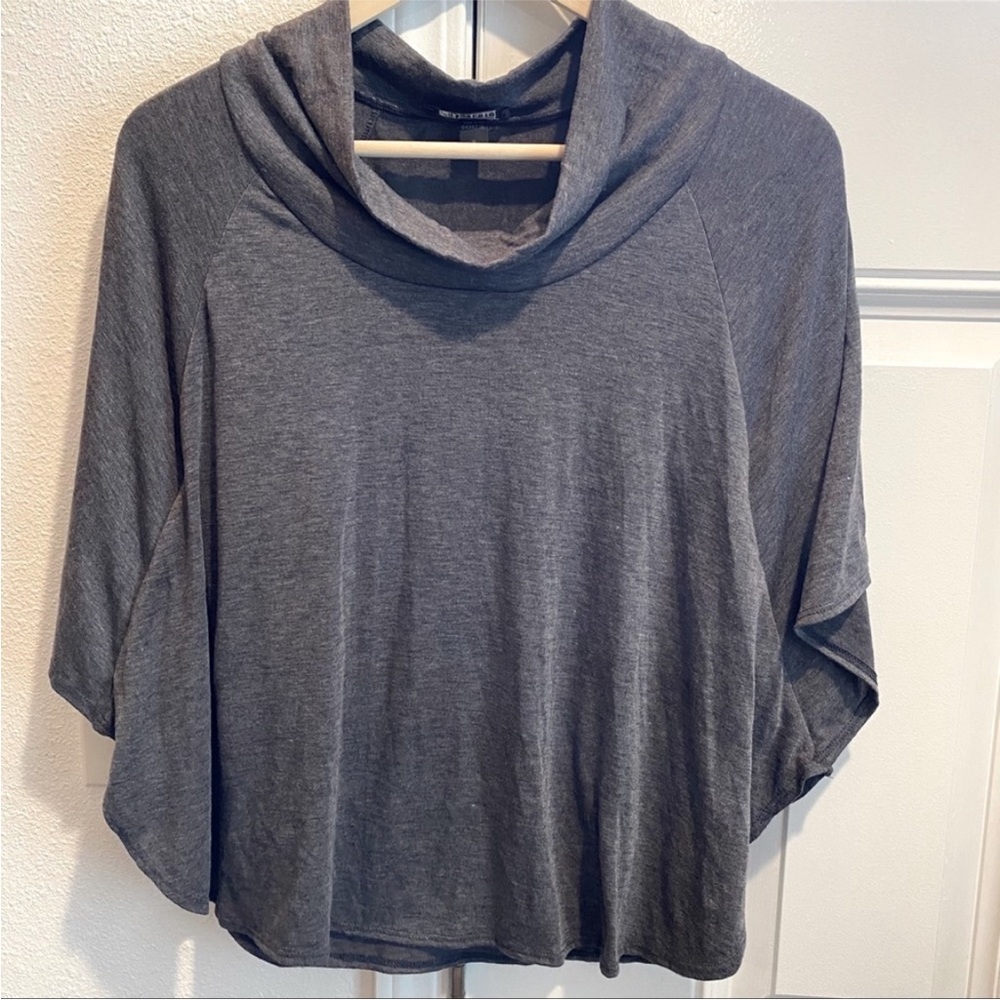 Charcoal Cowl Neck Sweater